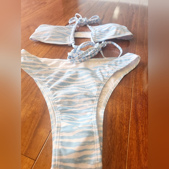 Criss Cross Halter Bikini Set - Picture 2 of 5